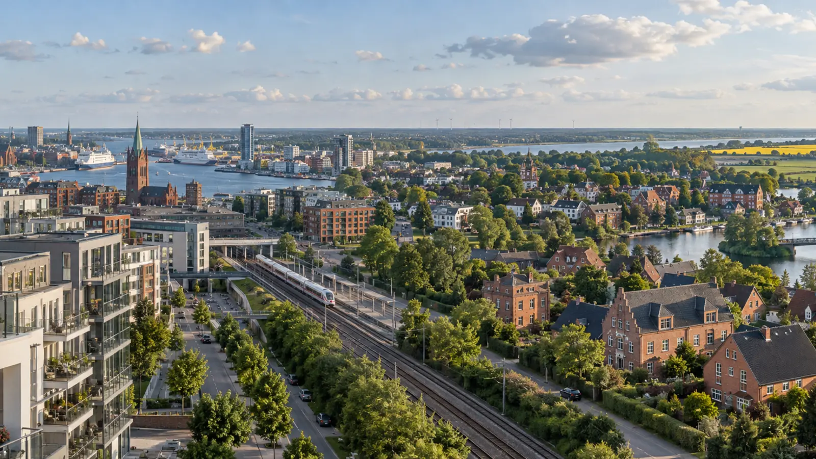 Norddeutsche Stadt- und Wohnlagen als Sinnbild für regionale Unterschiede beim Immobilienwert